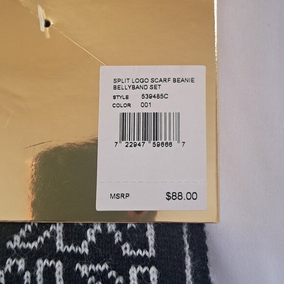 Michael Kors Monogram Logo  Reversible  Scarf and Hat Set. BNWT main image 6